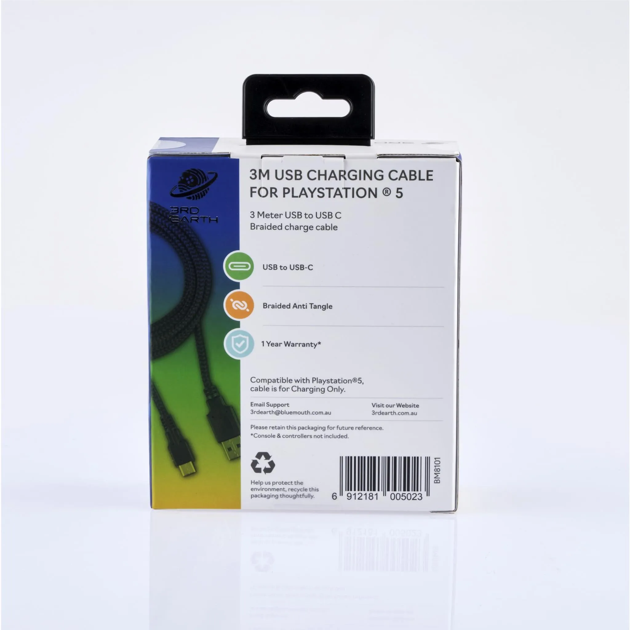 3rd Earth 3M Charge & Play USB Cable for PlayStation 5™