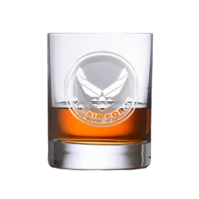 Air Force Stolzle Crystal Rocks Glass Deep Carved Wholesale