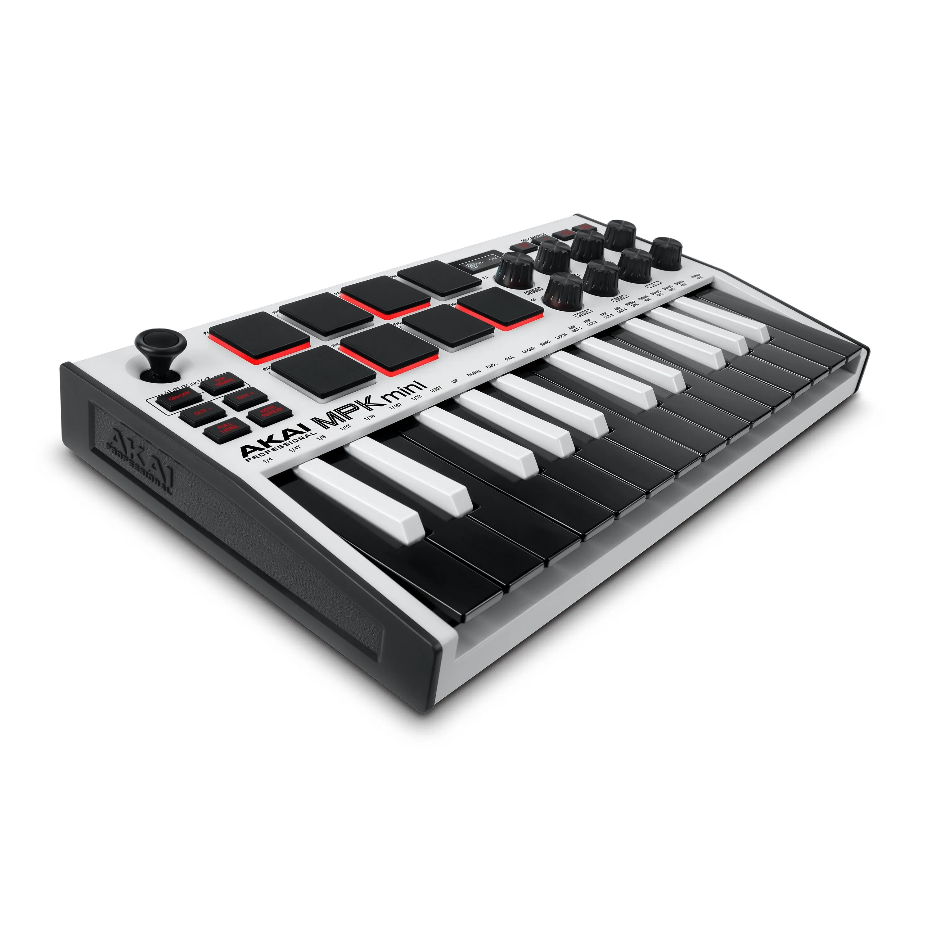 Akai MPKMINI3W Ultra Compact 25-Key Mini Keyboard Controller and Pads, White