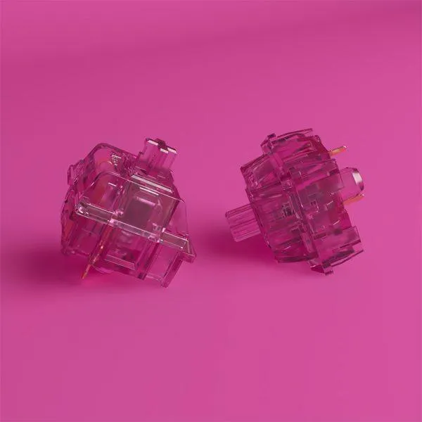 AKKO CS Mechanical Switch Keyboard Replacement 45 PCS (Crystal Wine Red Switch)