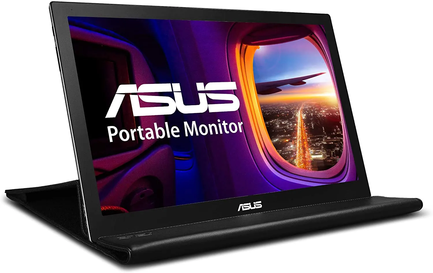 ASUS Portable Monitor 15.6" 1080P (MB169B ) - Full HD, IPS, Auto-rotatable, Smart Case, Ultra-slim, Lightweight, Sleek, USB 3.0 Powered, For Laptop, PC, Phone, Console, BLACK