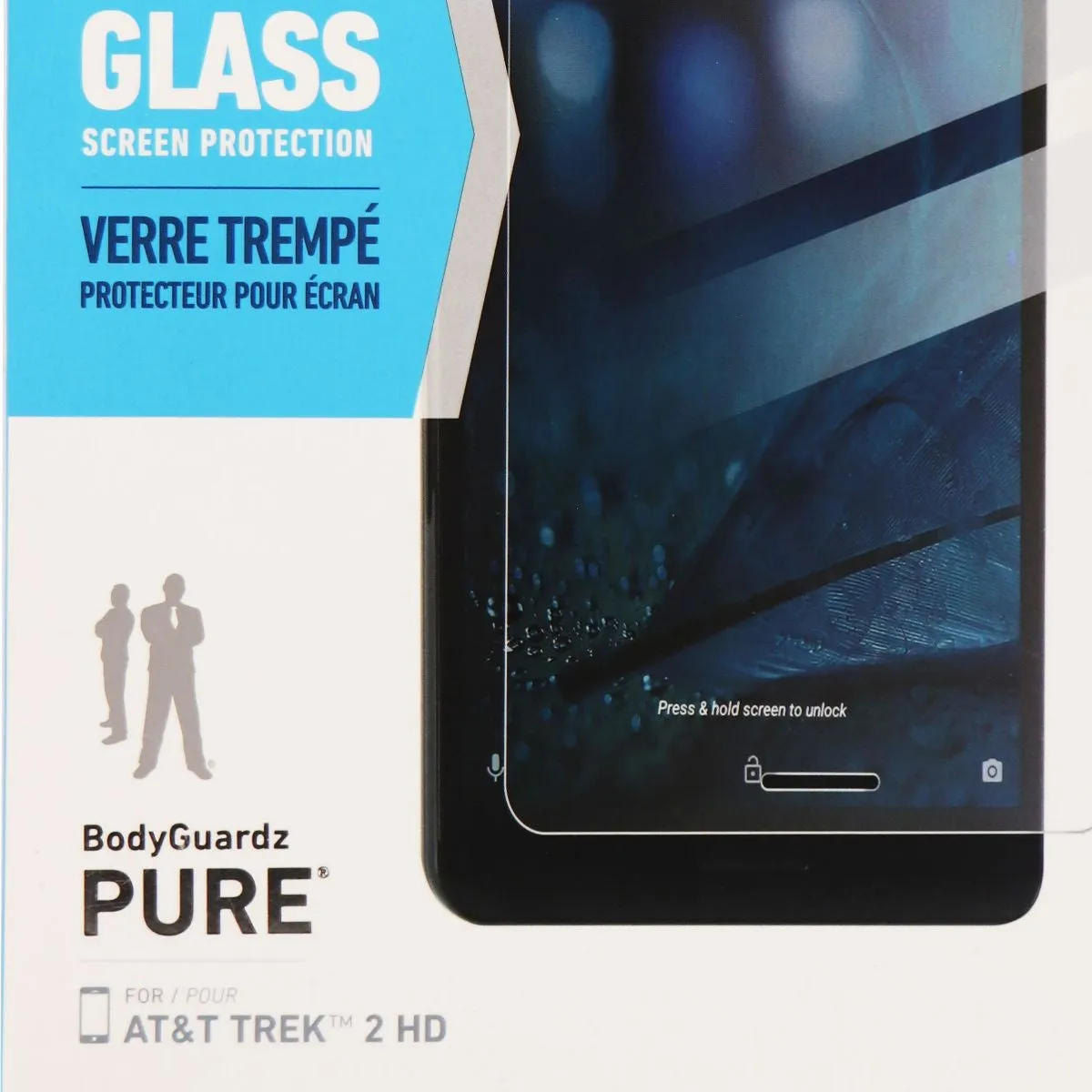 BodyGuardz Pure Series Premium Tempered Glass for AT&T Trek 2 HD - Clear