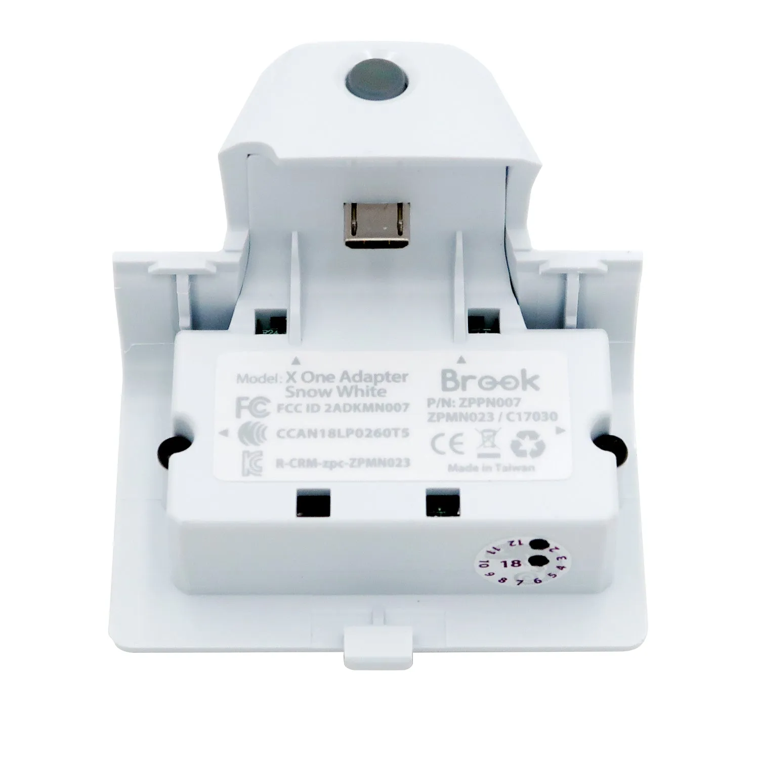 Brook X One Adapter for Xbox One to PS4/Nintendo Switch/Xbox One/PC Wireless Adapter & Rechargeable Battery White (FM00007053)