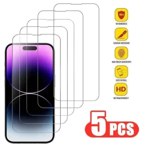 Crystal Clear Tempered Glass Screen Protector for iPhone: Premium Apple Protection