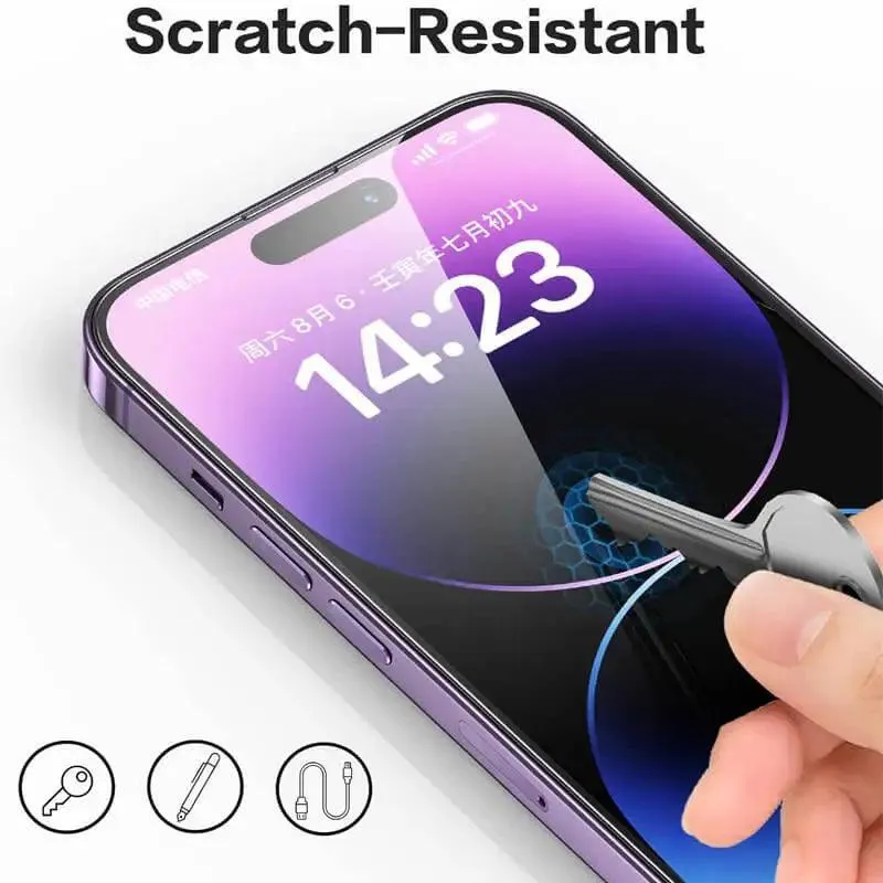 Crystal Clear Tempered Glass Screen Protector for iPhone: Premium Apple Protection