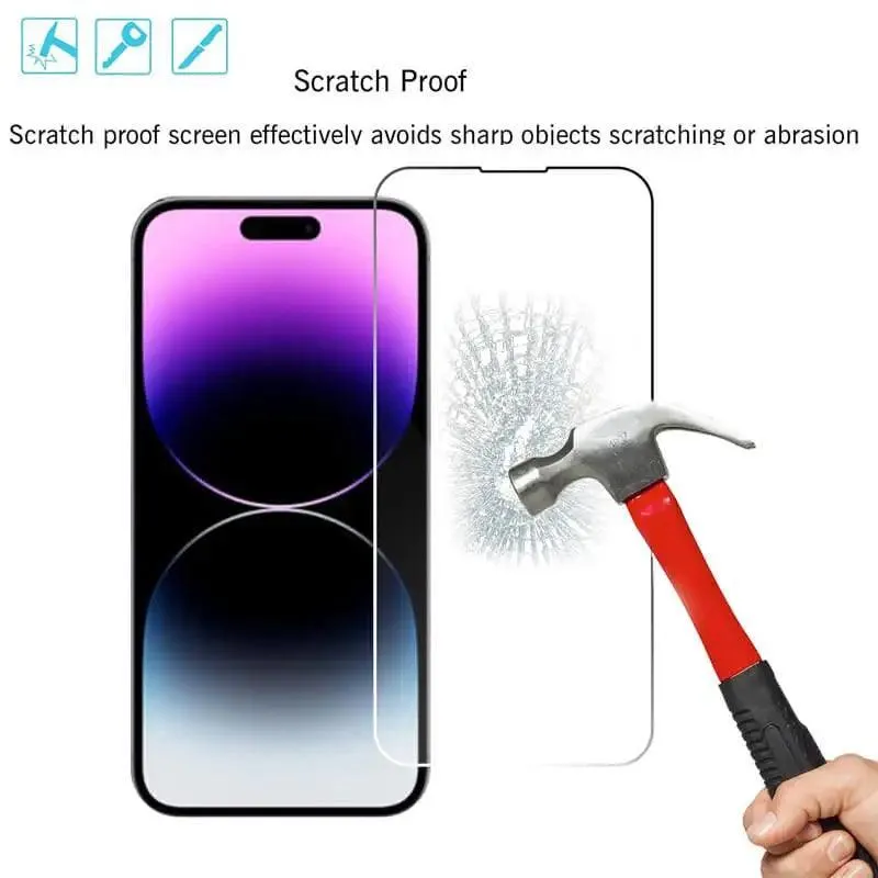Crystal Clear Tempered Glass Screen Protector for iPhone: Premium Apple Protection
