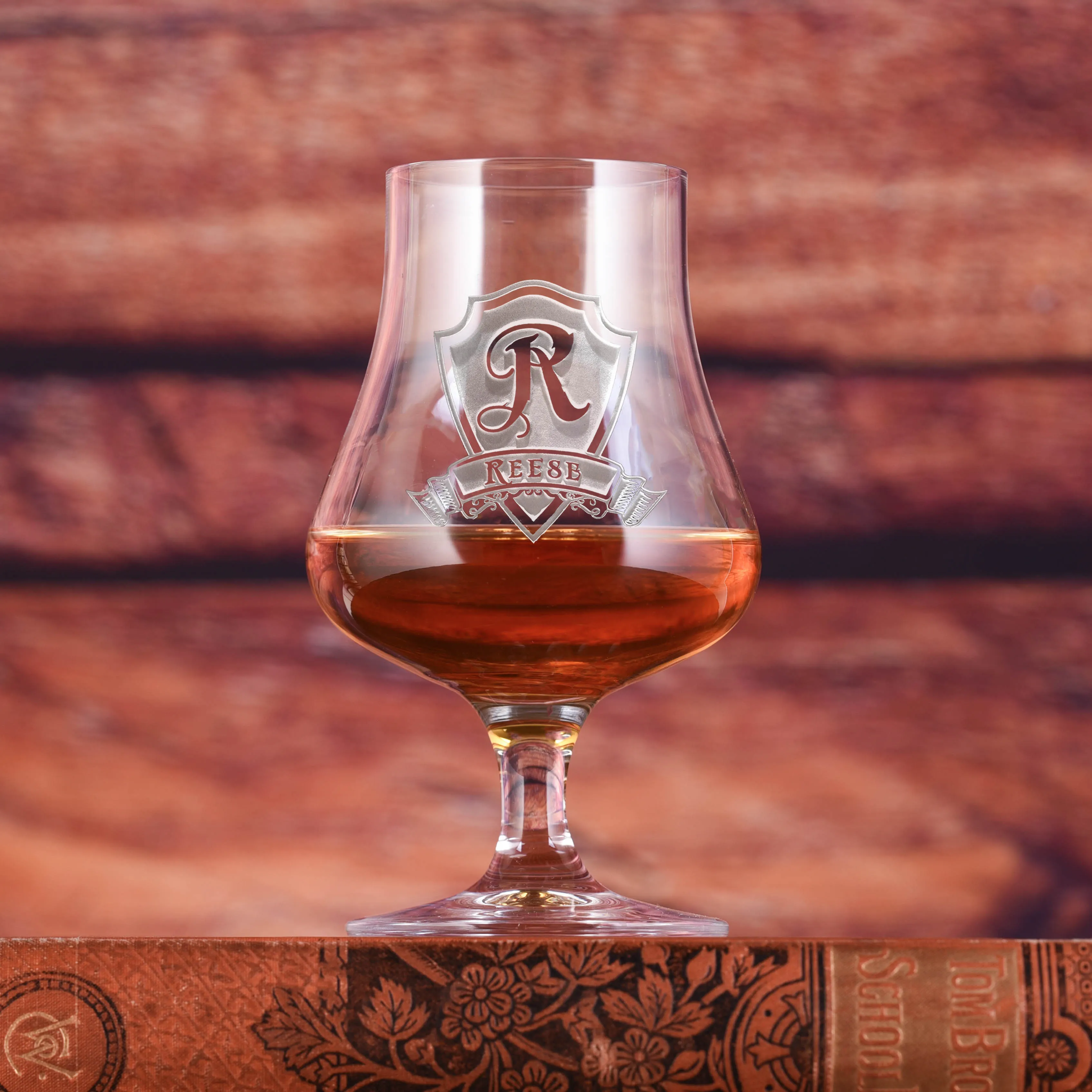 Custom Engraved Crystal Whiskey Nosing Glass