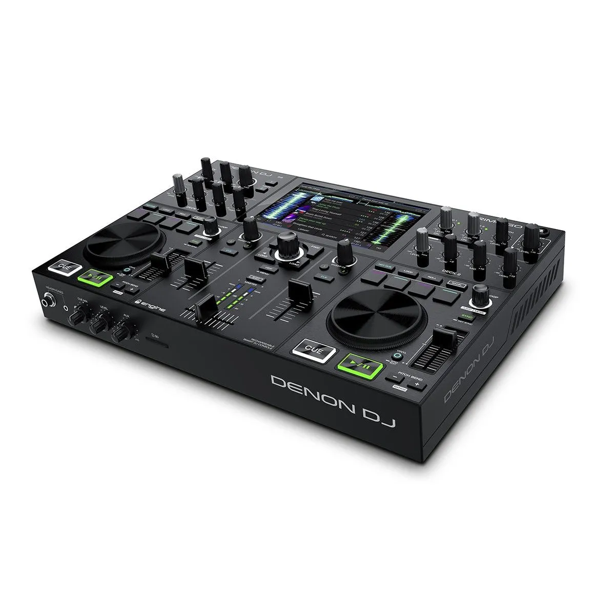Denon PRIMEGO 2-Deck Rechargeable Smart DJ Console with 7-inch Touchscreen