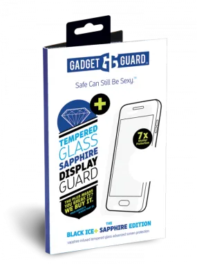 Gadget Guard - Black Ice   (Insured) Sapphire Tempered Glass Screen Protector for iPhone X