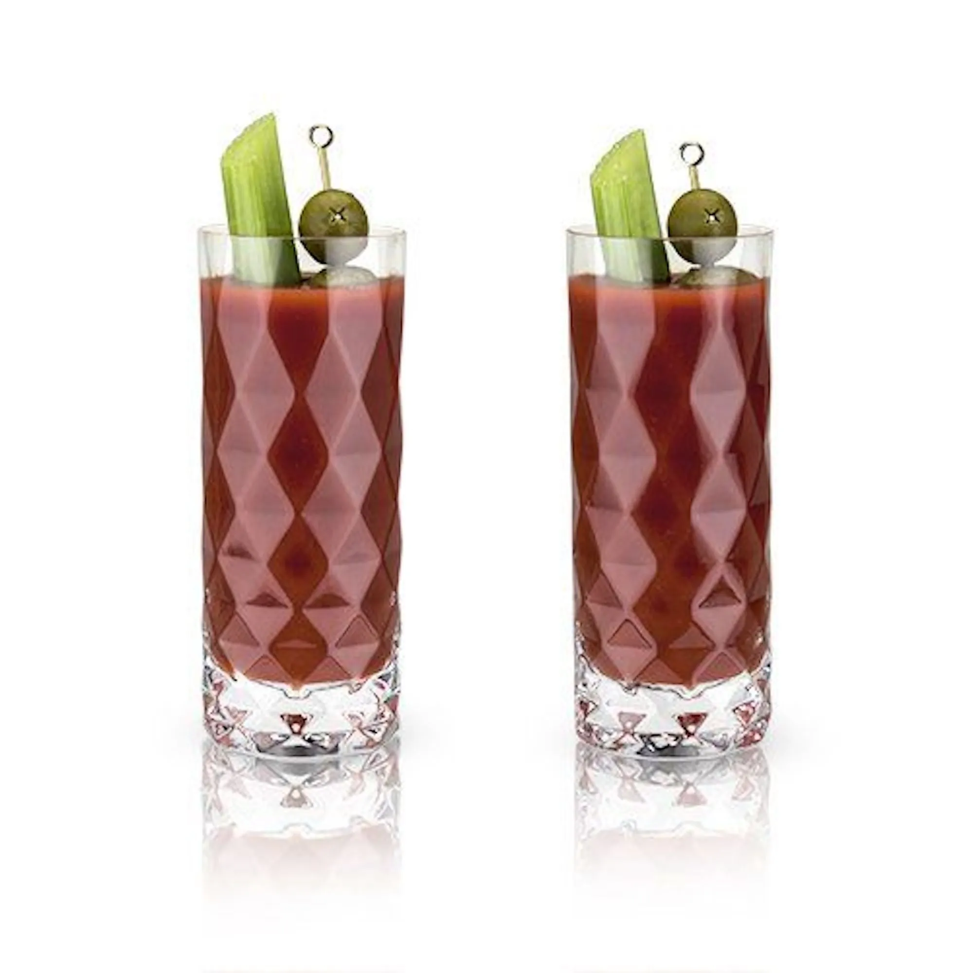 Garnet Highball Glasses, Set of 2