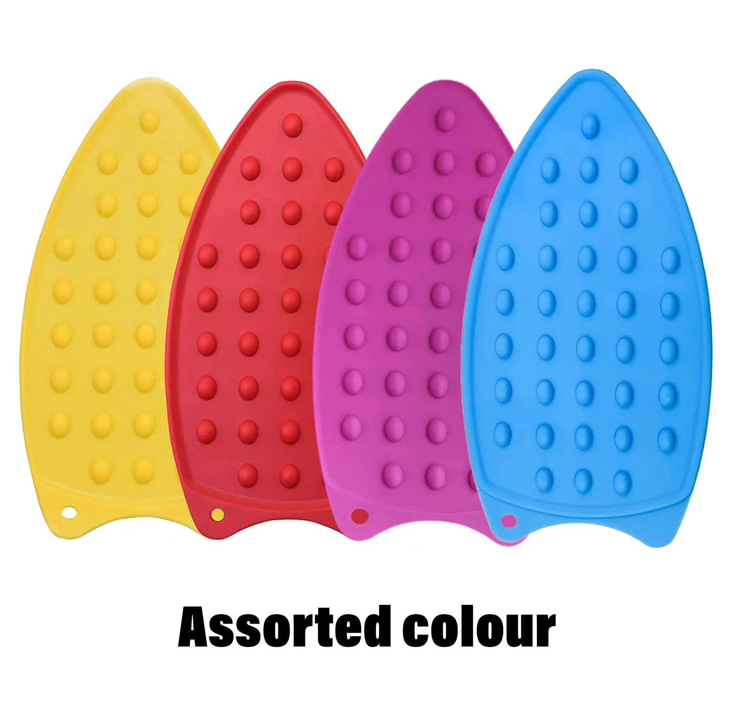 Kuber Industries Iron Mat | Flexible Silicone Iron Pad | Iron Rest Pads | Heat Resistant | Anti-Slip Mat | Protective Waterproof Insulation Iron Mat | Pack of 2 | Assorted