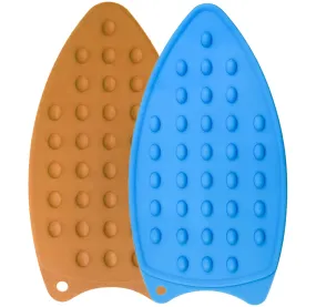 Kuber Industries Iron Mat | Flexible Silicone Iron Pad | Iron Rest Pads | Heat Resistant | Anti-Slip Mat | Protective Waterproof Insulation Iron Mat | Pack of 2 | Assorted
