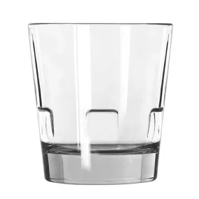 Libbey 15963 12 oz. Optiva Customizable Stackable Rocks / Double Old Fashioned Glass - Case of 12 Pcs
