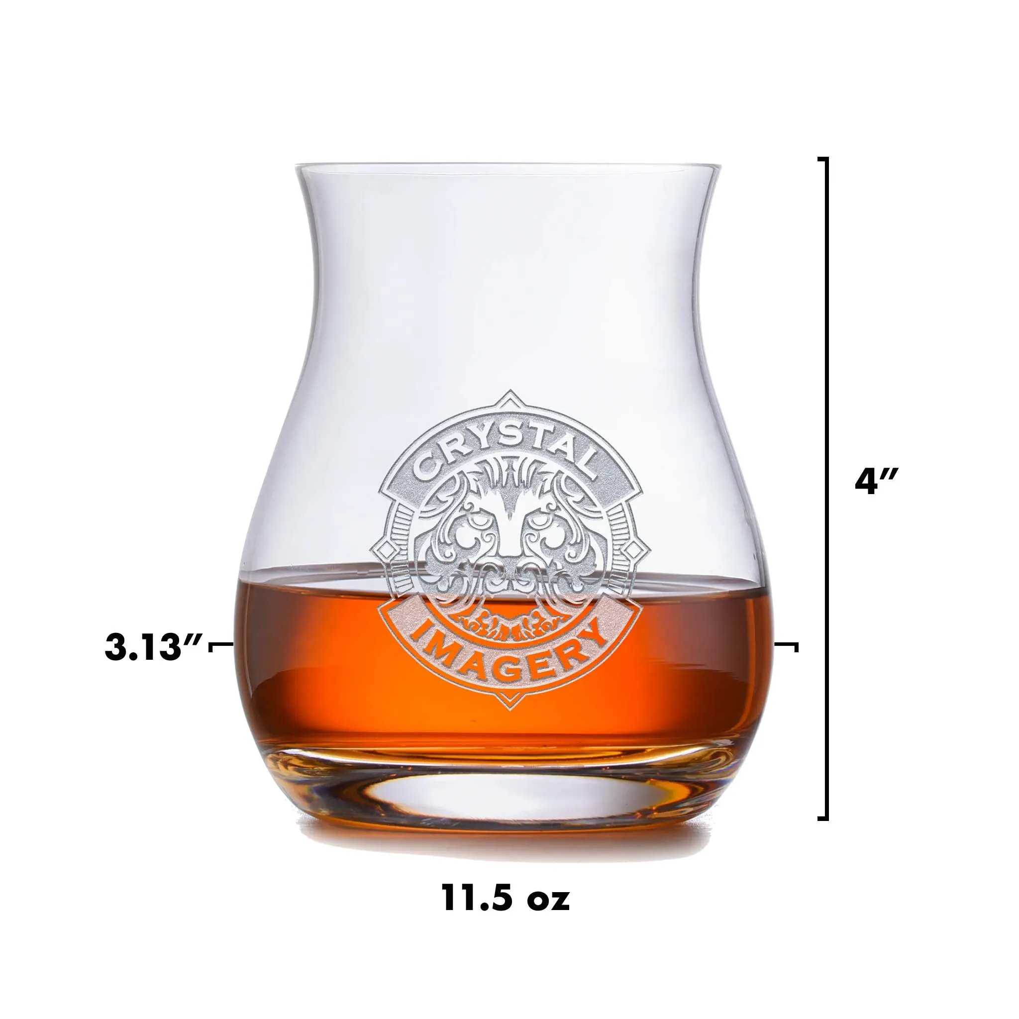 Logo Engraved Canadian Whiskey Glass
