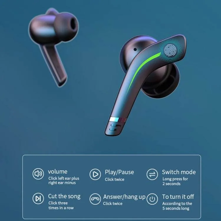 MD168 TWS Wireless Gaming Earbuds with Active Noise Cancellation