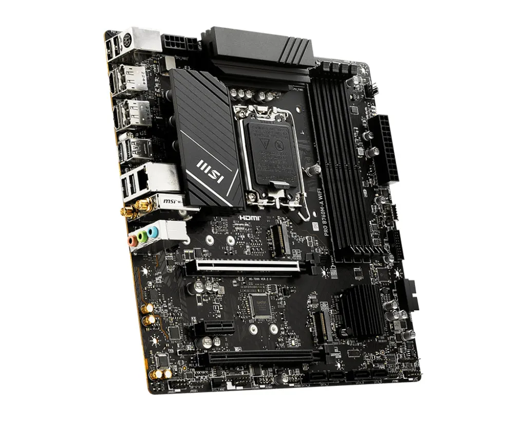 Msi Mainboard Pro B760m-A Wifi - Micro Atx - Socket Lga1700 - Intel B760