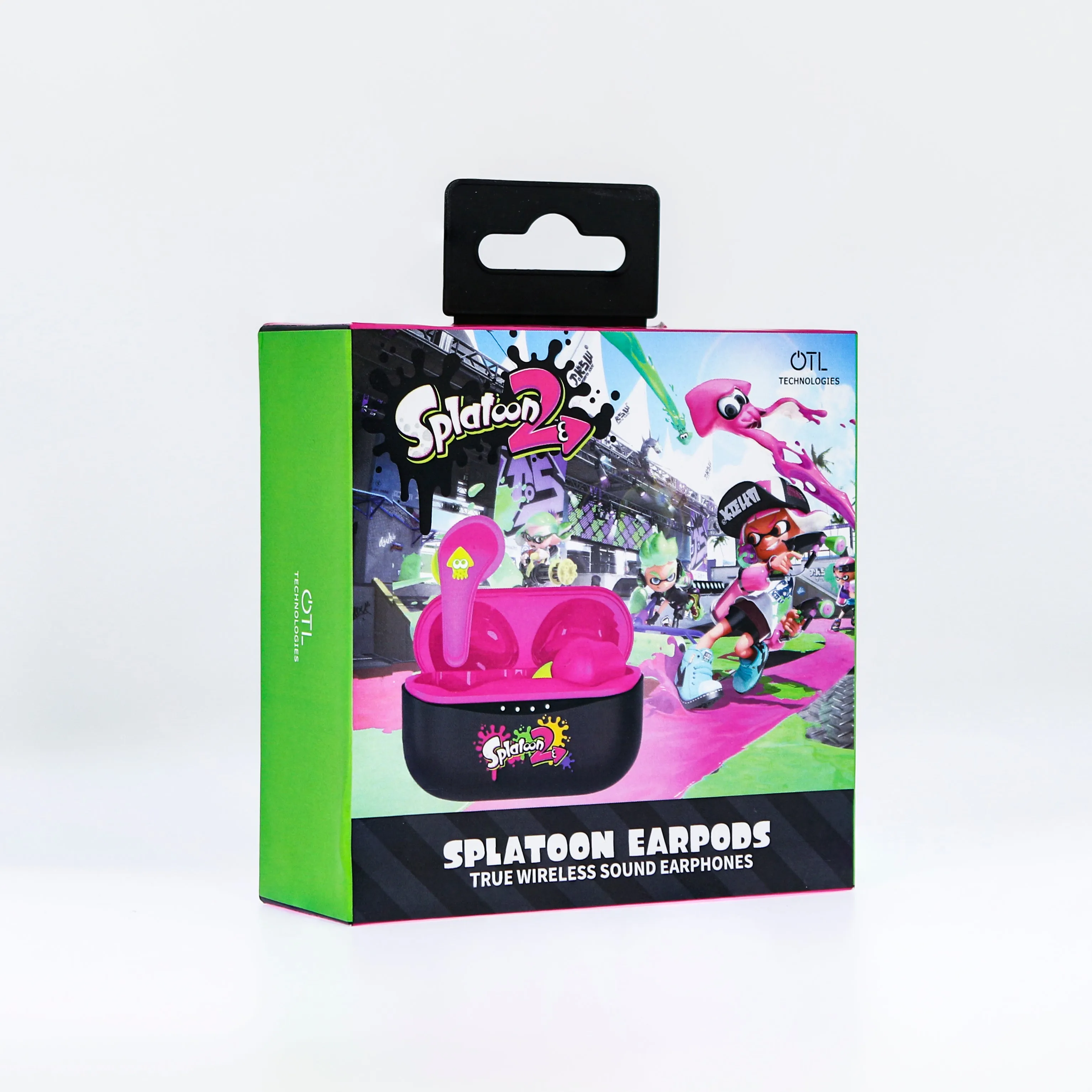 OTL Nintendo Spatoon 2 TWS In-Ear Wireless Earbuds - Pink & Black | ST0884
