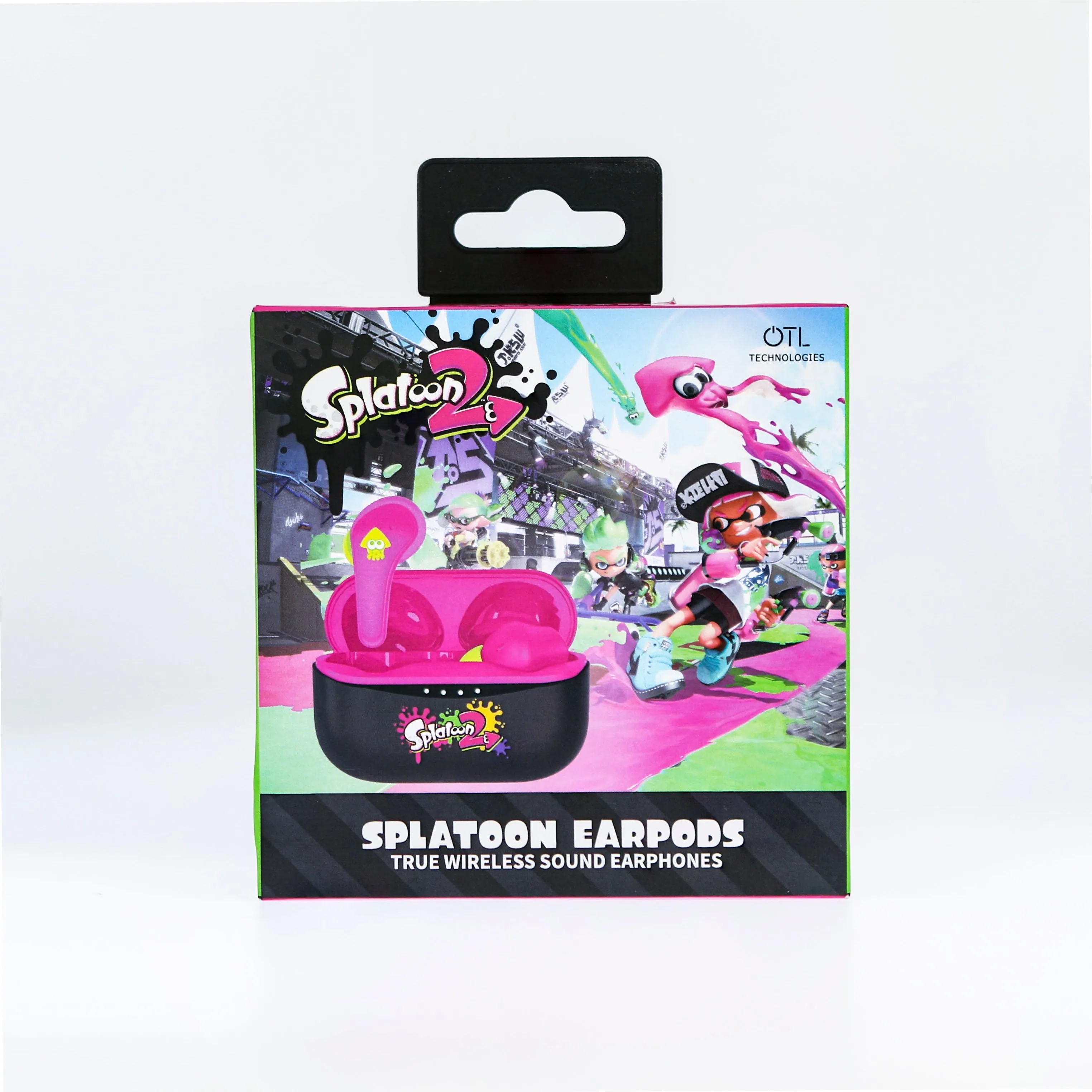 OTL Nintendo Spatoon 2 TWS In-Ear Wireless Earbuds - Pink & Black | ST0884