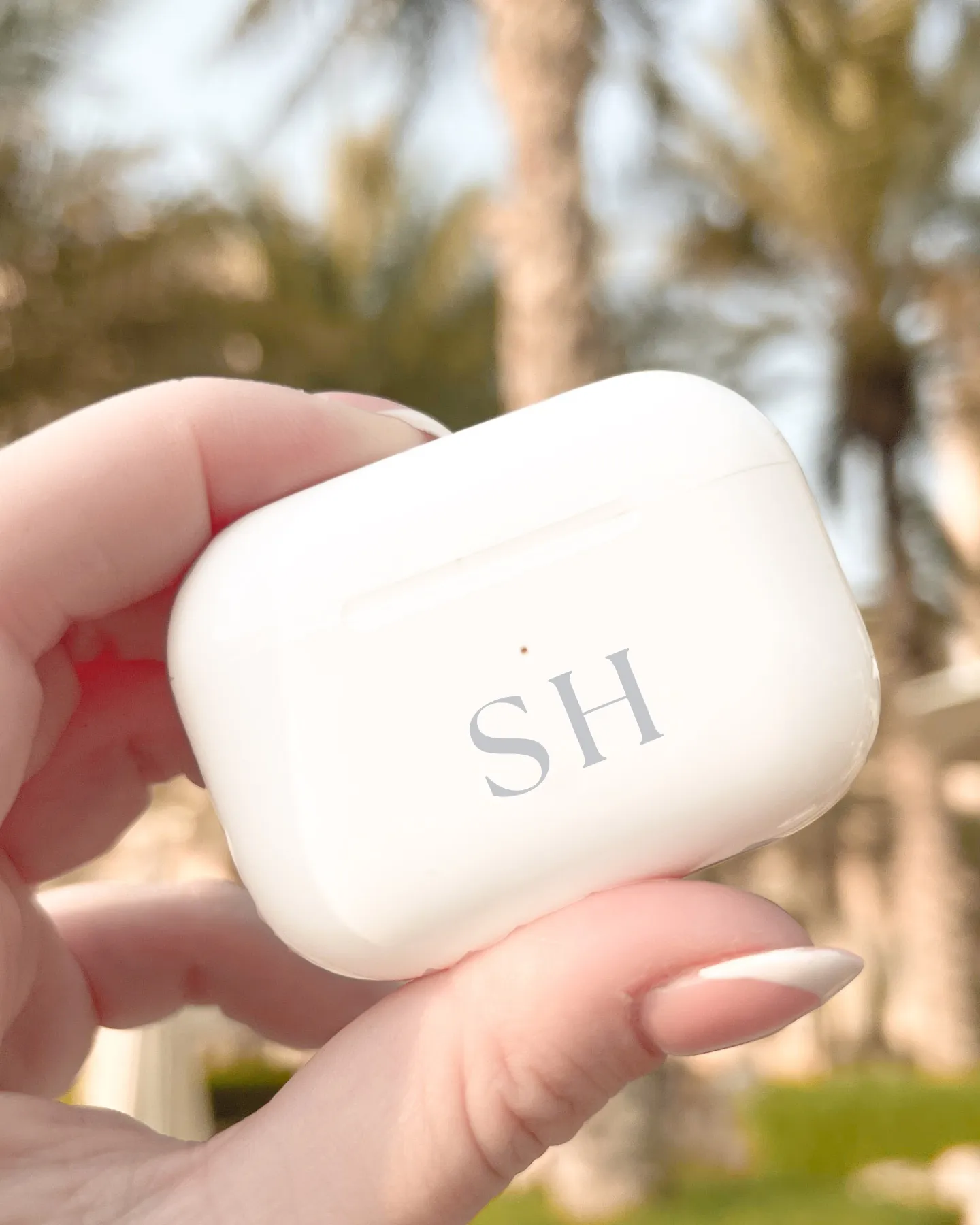 Personalised Earbuds | Monogram Dove