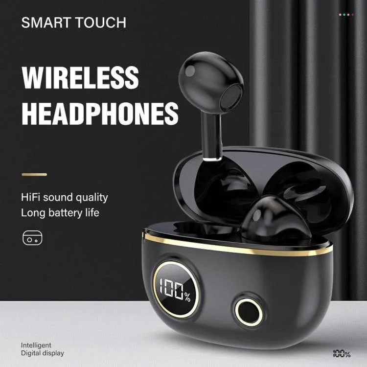 PRO100 TWS Bluetooth 5.2 Waterproof Sports Earbuds with 9D Stereo Sound & Noise Cancellation