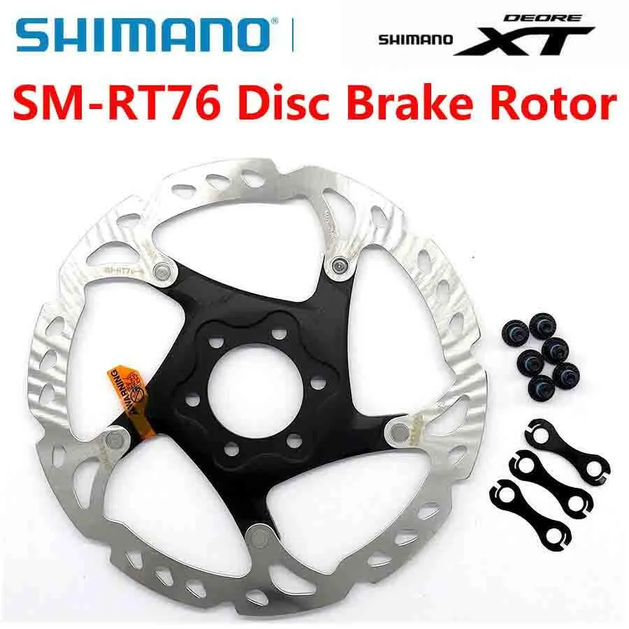 SHIMANO XT Brake Disc SM RT76 RT86 Rotor Ice Point Technology Brake Disc 6 Bolt Mountain Bikes Disc 160MM 180MM 203MM
