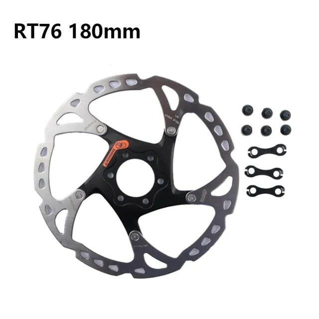 SHIMANO XT Brake Disc SM RT76 RT86 Rotor Ice Point Technology Brake Disc 6 Bolt Mountain Bikes Disc 160MM 180MM 203MM