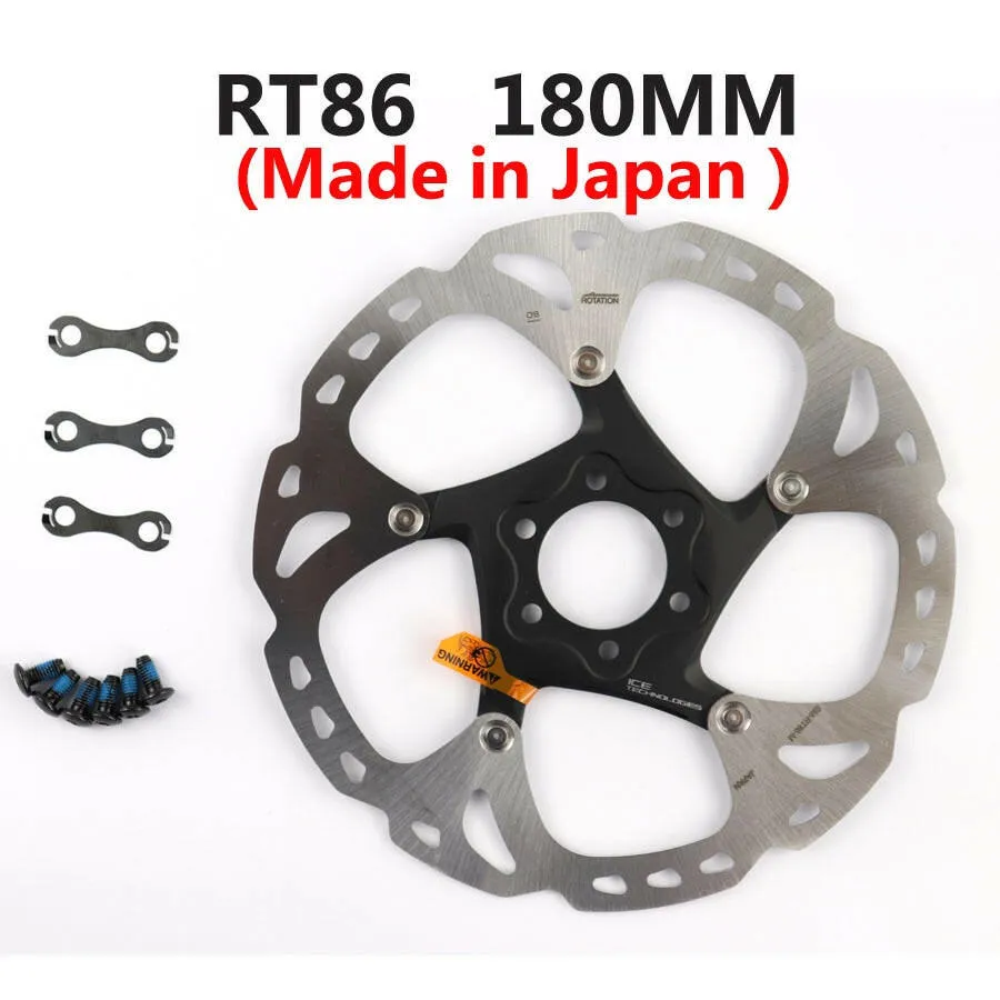 SHIMANO XT Brake Disc SM RT76 RT86 Rotor Ice Point Technology Brake Disc 6 Bolt Mountain Bikes Disc 160MM 180MM 203MM