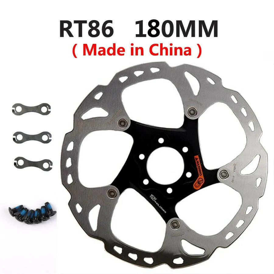 SHIMANO XT Brake Disc SM RT76 RT86 Rotor Ice Point Technology Brake Disc 6 Bolt Mountain Bikes Disc 160MM 180MM 203MM