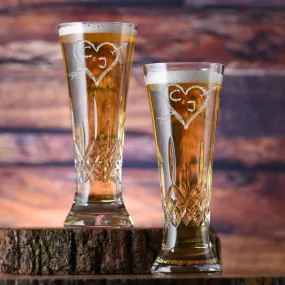 Waterford Crystal Anniversary Gift Pilsners, PAIR